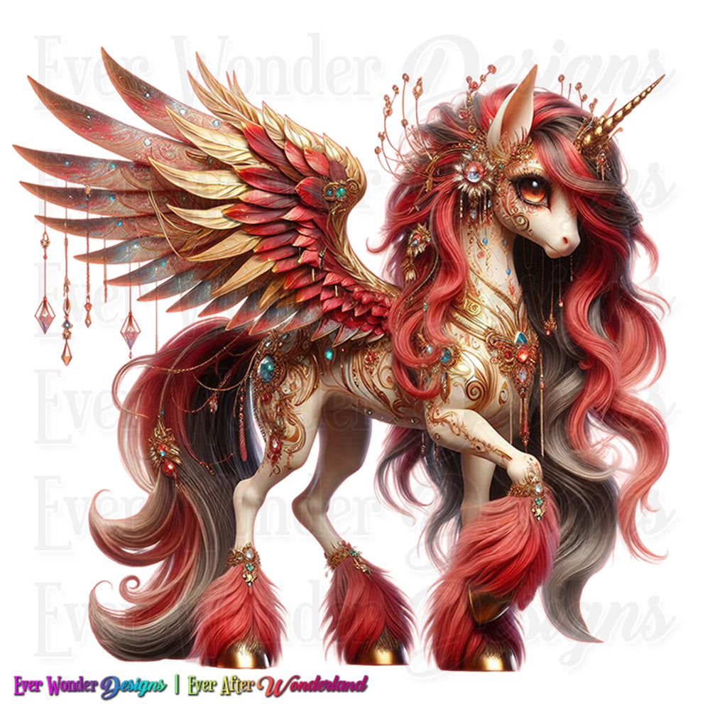 Majestic Pegasus Ponies Stickers