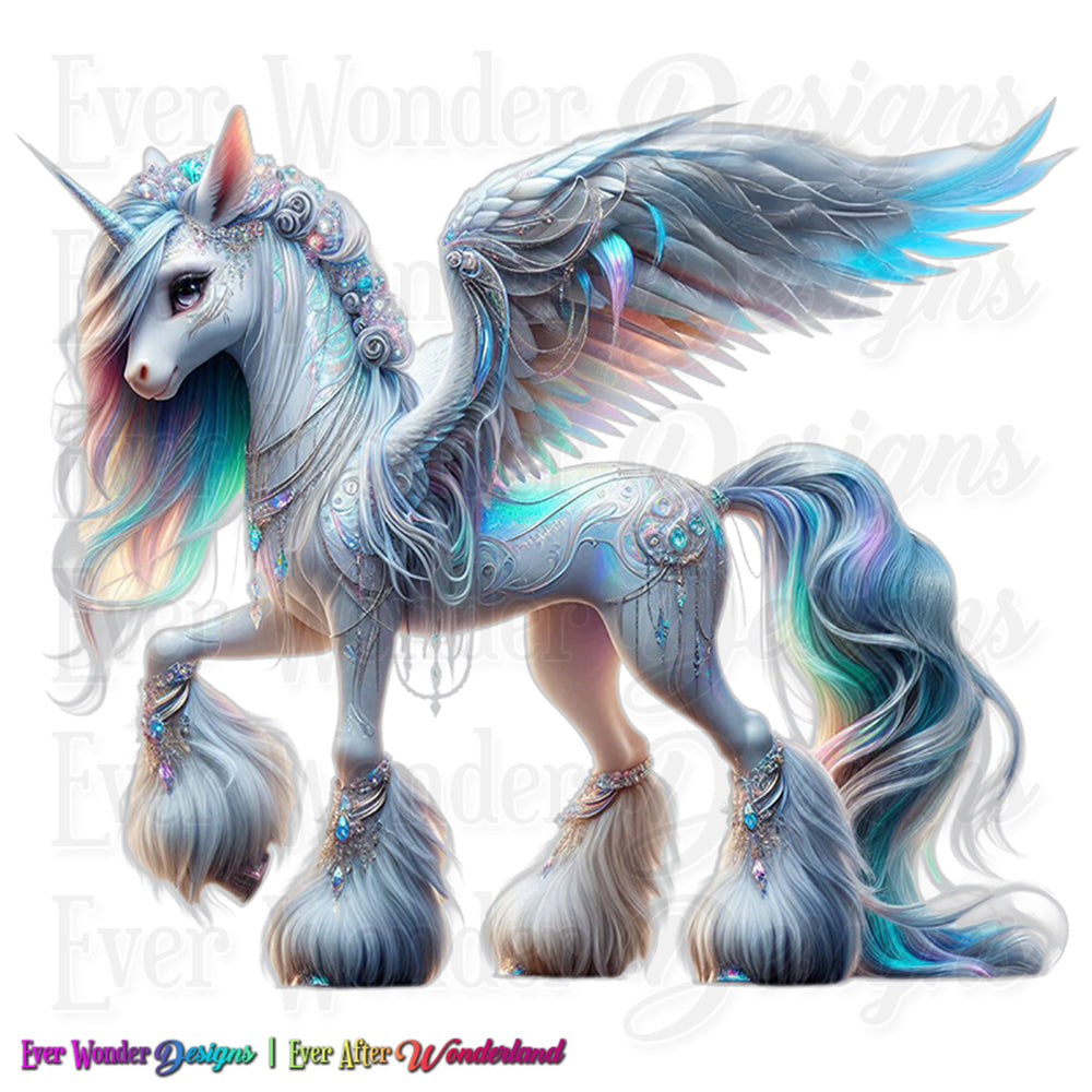 Majestic Pegasus Ponies Stickers