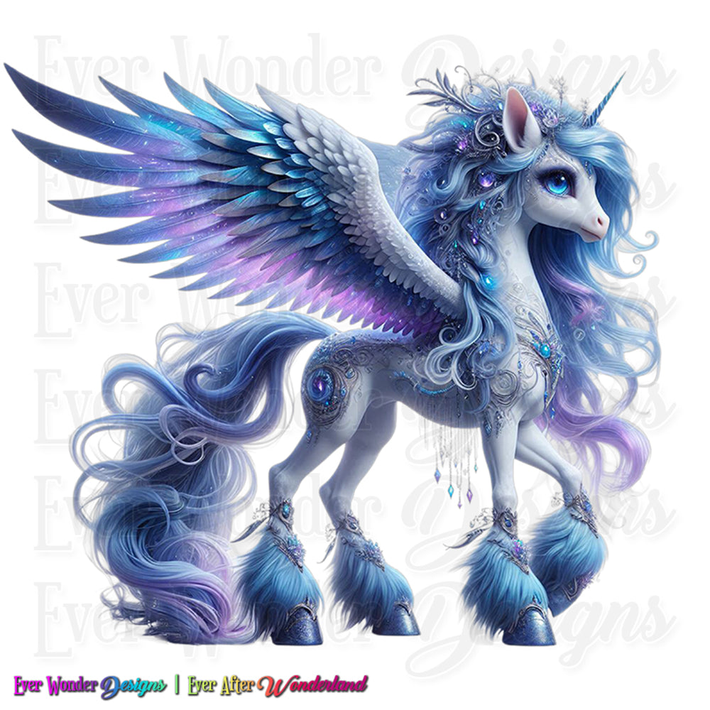 Majestic Pegasus Ponies Stickers
