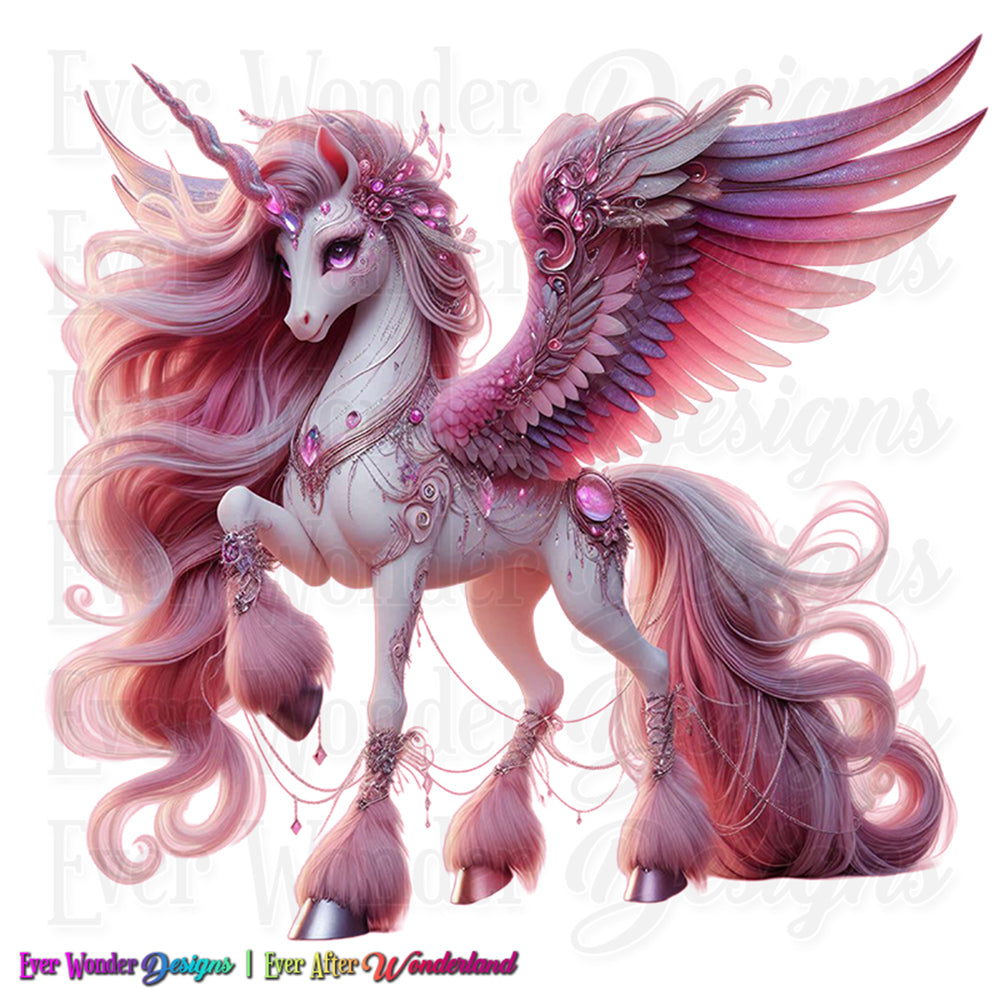 Majestic Pegasus Ponies Stickers