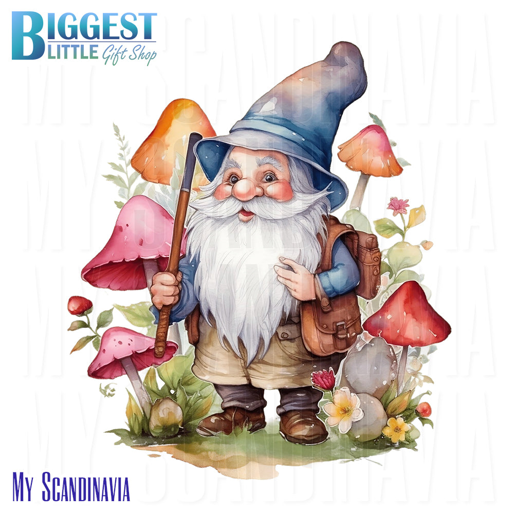 Watercolor Gnome Stickers