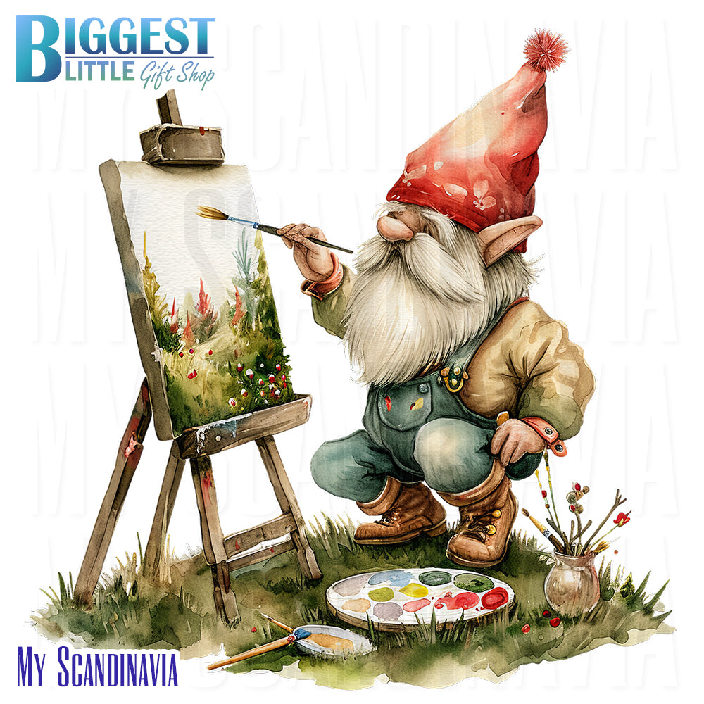 Watercolor Gnome Stickers